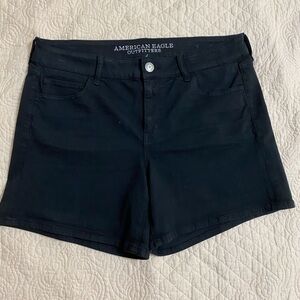 American Eagle Outfitters Black High-Waist Women's Shorts